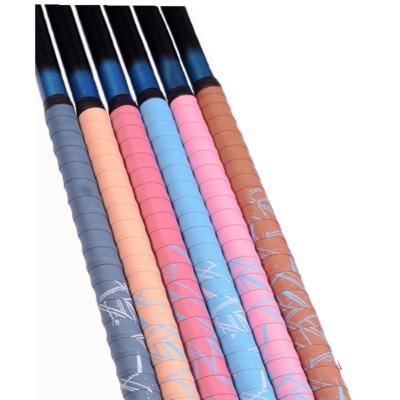 China Customized Tacky Color And Pattern Grips For Badminton And Tennis Rackets Professional Anti-Slip Fishing Rod Grips for sale