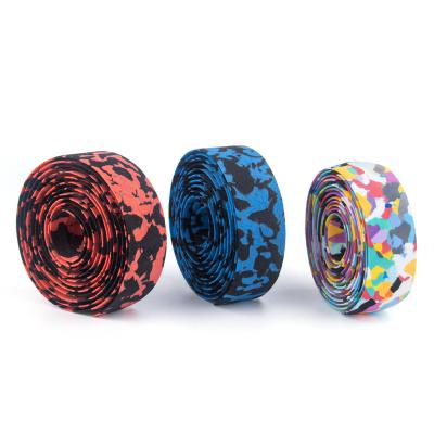 China Road Bike Tacky Handlebar Tape Outdoor Recycling PU+ EVA Colorful Bicycle Overgrip for sale