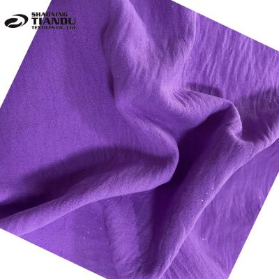 China 2021 Europe quality 100% CEY fashion polyester anti-static air circulation fabric with gold for ladies dress clothing for sale