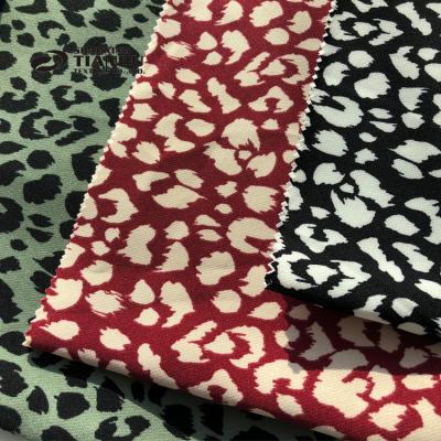 China Hot Selling Anti-Static 75D Printed Fabric Polyester Spandex 4 Way Stretch Fabric For Fashion Blouse for sale