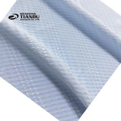 China Keqiao Tiandu New Anti-static Fashion Woven Polyester Checks 100% Fabric For Women Dress for sale