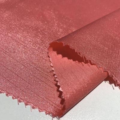 China China Wholesale Woven Bamboo Style Glow Polyester Spandex Stretch Single Dyed Satin Fabric Anti-Static Textile China Fabric for sale