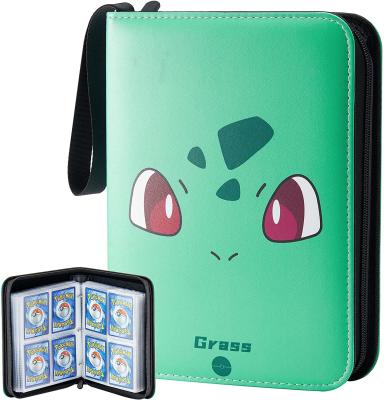 China Fashion Bulbasaur Card Binding Card 2022 Collection Push Monday Game Card Holder Leather Folder for sale