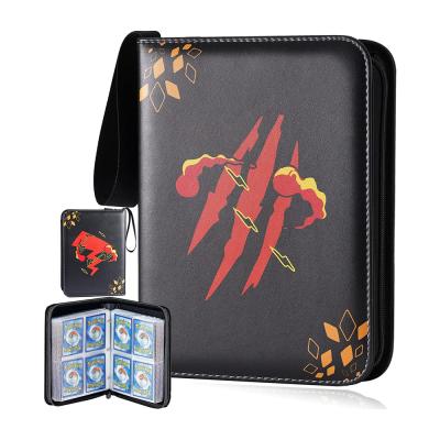 China Fashion Card Binding Leather Card Collection 2022 Push Monday Game Card Holder Folder for sale