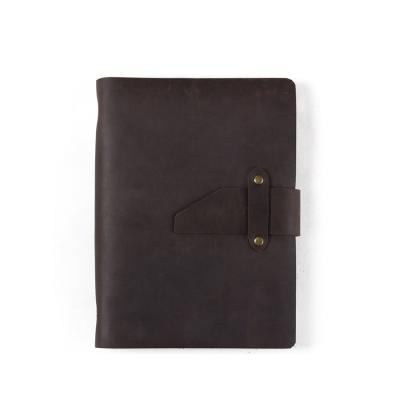 China Hardcover Book Retro Style A5 PU Leather Notebook for sale