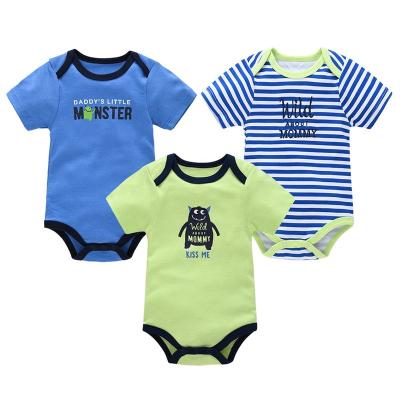 China 100% Fiber Baby Outfits Hot Sale Baby Clothes Spandex Bodysuit Doc Bamboo T-shirts Animal Rock Sleeper Rompers the hudson for sale