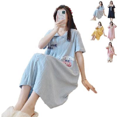 China New Arrivals Lady Kawaii Cotton Pijamas Women's Pajamas Breathable Pajamas Sleepwear Chic Turn-Down Collar PAJAMAS for sale