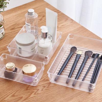 China Hot Selling PS Cheap Custom Multifunctional Plastic Cosmetics Storage Box for sale