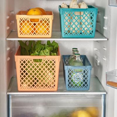 China Multifunctional hot stocked storage basket, kitchen refrigerator storage basket for sale