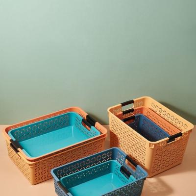 China Good Quality Wholesale Household Storage Stocked Hot Selling Plastic Baskets for sale