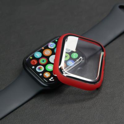 China Smart Watch Suitable For Apple Watch Protective Case iwatch7 6th Generation 3D Curved Surface Protective Case for sale