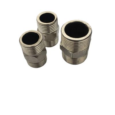 China Suitable for pipe lines connect water fittings extension / 304 SS pipe extension nipple for sale