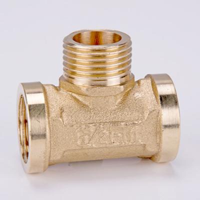 China Customized Female&Male&Female Brass Tee Fittings Wholesale Price Factory Pex-Al-Pex Pipe Fitting Customized Brass Pipe Fitting Reduction for sale