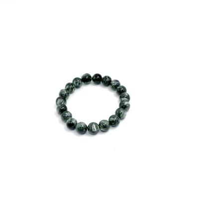 China CLASSIC Natural AAA Wholesale Handmade Bracelet Natural Seraphinite Semi Precious Gemstone Beads 10mm Stretch Bracelet for sale