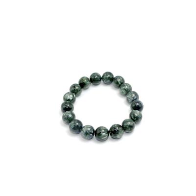 China AA CLASSIC Natural Wholesale Handmade Bracelet Natural Seraphinite Semi Precious Gemstone Beads 12mm Stretch Bracelet for sale