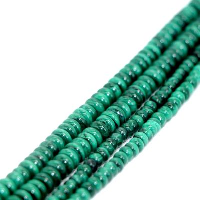 China DIY Jewelry Making Natural AAA Malachite Gemstone Wholesale Loose Beads For Jewelry Making Abacus Beads 3*6/4*8/8*10 Malachite Beads for sale