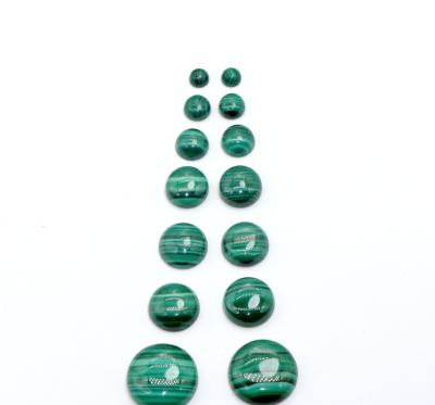 China Wholesale Quality Round Malachite Malachite Loose Fashionable Natural Rare Malachite Cut AAA Gemstone For Jewelry Making for sale