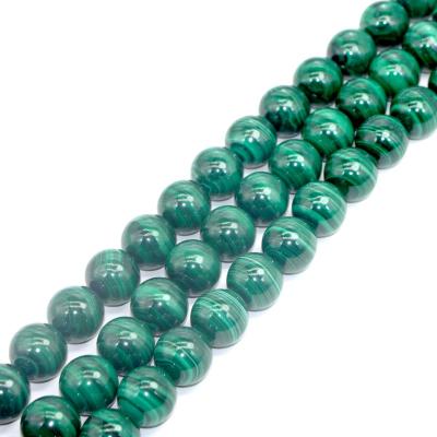 China DIY Jewelry Making Wholesale Natural AAA Malachite Super Big Size Gemstone Loose Beads For Jewelry Making 20mm Malachite Beads for sale