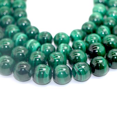 China DIY Jewelry Making Wholesale Natural AAA Malachite Big Size Gemstone Loose Beads For Jewelry Making 12mm 14mm 16mm 18mm Malachite Beads for sale