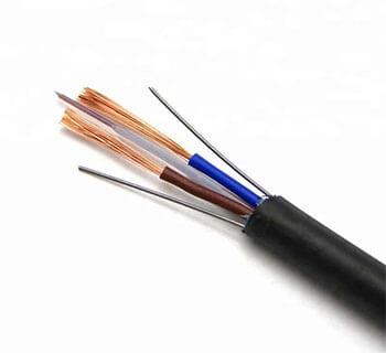 China Photoelectric Composite Fiber Optic Cable GDXTW 12 Core GDTS 24 Cores for sale