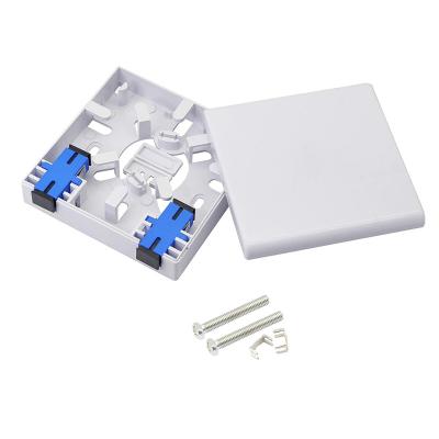 China Terminal Box FTTH Products SC / UPC Connector Type 2 Core for sale