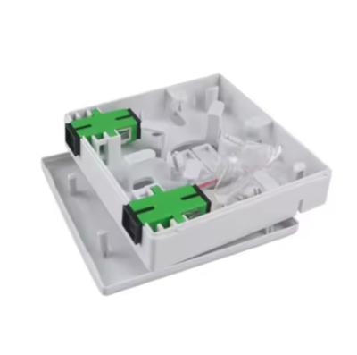 China Ftth Fiber Rosette Box Ftth Products 2 Port For SC LC Coupler for sale