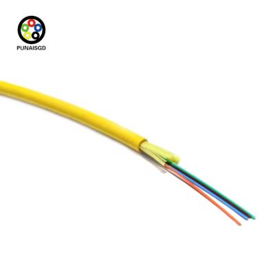 China Indoor Multimode Fiber Optic Cable GJFJV 2 4 6 8 Cores for sale