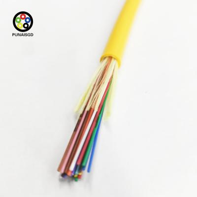 China Indoor Communication Fiber Optic Cable GJFJV 12 Cores for sale