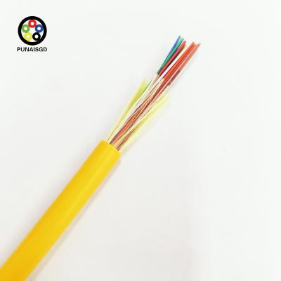 China GJFJV Indoor Fiber Optic Kabel 48 144 Kernen G652D LSZH Buitenste omhulsel Te koop