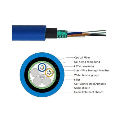 China Duct Fiber Optic Cable MGTSV Mining Fiber Optic Cable for sale