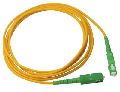 China 3.0mm Patch Cord Jumper Cable SC APC DX SM Simplex Patch Cable Fiber Optic for sale