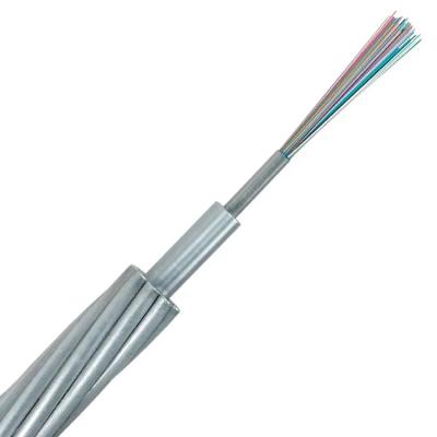 China OPGW Fiber Optic Cable Outdoor Aerial 12 24 Cores Single Mode OM1 Cable for sale