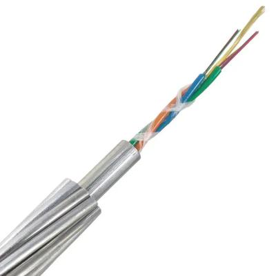 China OPGW Fiber Optic Cable Global vendendo 48 núcleos de fios aéreos de terra compostos à venda