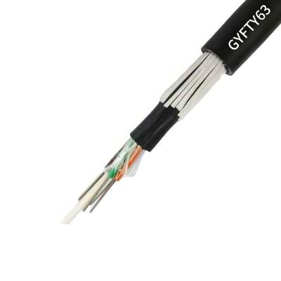 China Anti Rodent Fiber Optic Cable GYFTY63 24 Core 48core Anti Rodent Overhead Optic Fiber Cable Outdoor Fibra Optica for sale