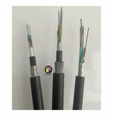 China Anti Rodent Underwater Fiber Optic Cable GYTA33 12 24 48 Core Steel Wire Armored Underwater Fiber Optic Cable for sale