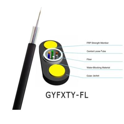 Cina Cavo a fibra ottica per esterni Fttx GYFXTBY 1 2 4 6 8 12 16 24 Cavo a fibra ottica a struttura piatta in vendita