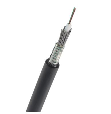 China Anti Rodent Underwater Fiber Optic Cable Outdoor GYXTS 4 Core 8 Core 12 Core Single Mode Fiber Optic Cable Te koop