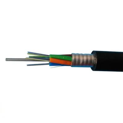 China Duct SM FOC OS2 6 Core Composite Electric Power Copper Wire Hybrid Fiber Optic Cable Oplc 4 6 8 12 16 24 48 96 Core GYTA Fiber Cable Te koop