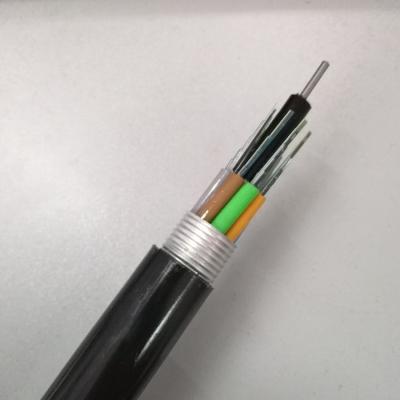 China Duct GYTS 48 Core Steel Tape Armored Single Mode Fiber Optic Cable for sale