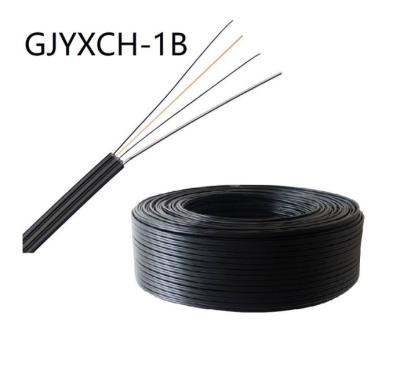 China FTTH DROP CABLE FIBER OPTIC 1 CORE 2 CORE 1km 2km 3km Plywood Drum FTTH DROP CABLE Single Mode Indoor Fiber Optic Cable Te koop