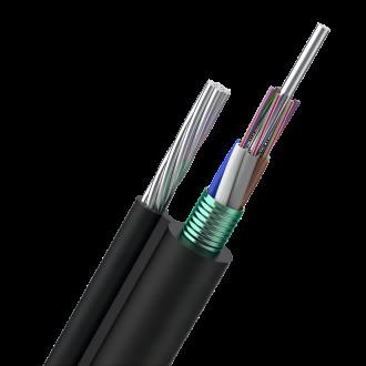 China Aerial Figure 8 Fiber Optic Cable 4/6/8/12/24 Core Outdoor Self Supporting Central Loose Tube Fiber Optic Cable GYXTC8S for sale