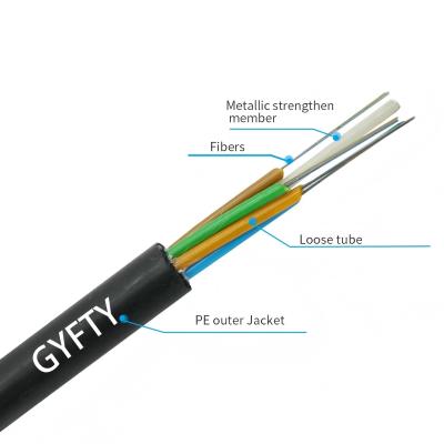 China Cabos de condução Cabos não metálicos não blindados Cabos dieléctricos de tubos soltos GYFTY à venda