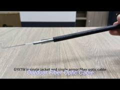 singlemode fiber optic cable gyxtw 2 4 6 8 cores steel wire armoured cable