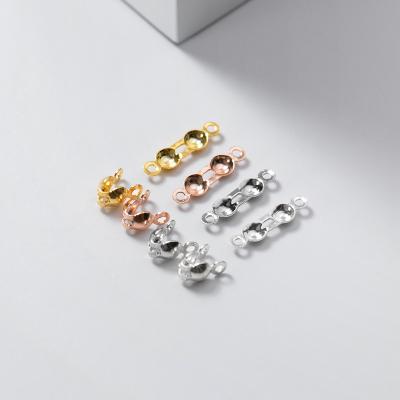 China Fashionable Wholesale 925 Sterling Silver Covered Wire Clasp for Jewelry Connector for sale