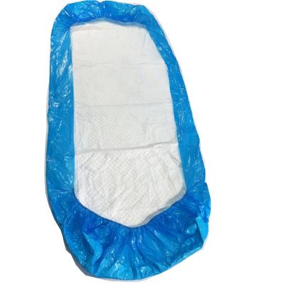 China Disposable elastic hospital slip medical film 100*230cm elastic bed cover with fluff pulp for sale