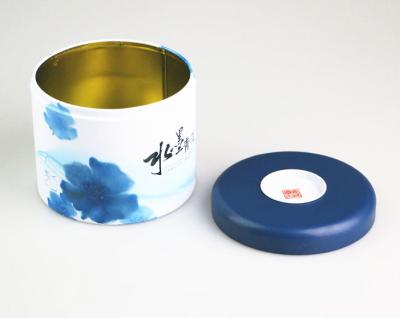 中国 D100mm の茶錫の緩い茶のための円形の容器の茶貯蔵容器の茶容器 販売のため