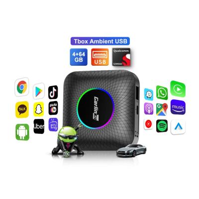 China Android Box Cpc200 Tbox Ambient Usb 64Gb Sim Tf Card Slot Wireless Mouse Remote Control Car Play Box Carplay Ai Android 13 for sale