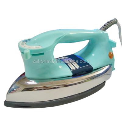 China Aluminum Electric Dry Iron 1000w Heavy Colored Handle for sale