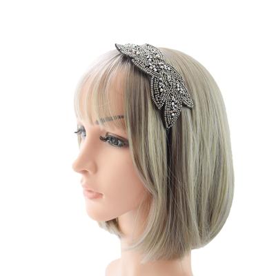 China Luxury Shiny Padded Handmade Hair Accessories Diamond Rhinestone Hairband Hefu Fashion Pearl Crystal Circle Hair Accessories for sale