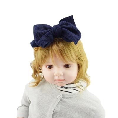 China Fashion Children's Large Cloth Hairpin Wide Bow Hair Clips Baby Hair Accessories for sale